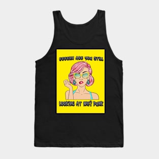 #7 sixties girl - are you looking at me punk Tank Top